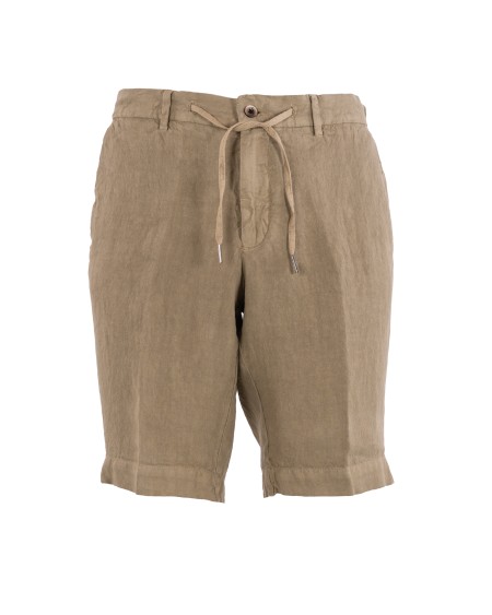 Shop GERMANO  Bermuda: Germano linen bermuda shorts.
Waist with drawstring.
American side pockets.
Rear welt pockets.
Composition: 100% Linen.
Made in Italy.. 8918 9LG -0224